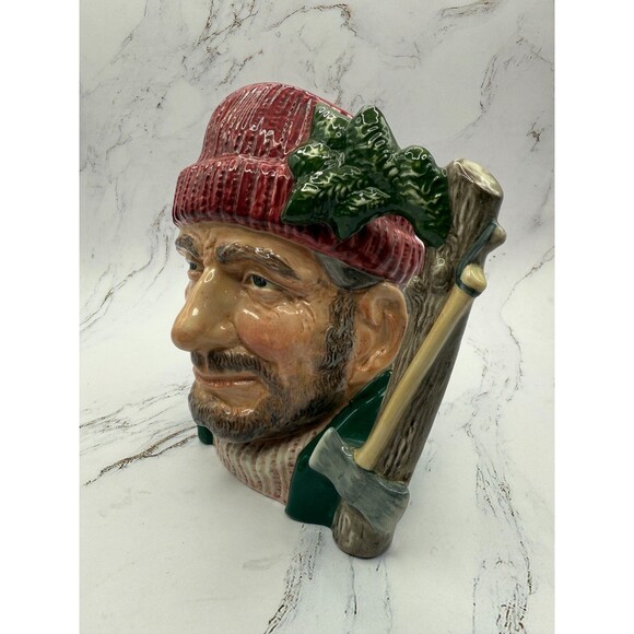 Royal Doulton Character Toby Jug “Lumberjack” D6610 1966 - Picture 4 of 14